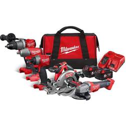 Milwaukee M18 FPP5M-502B 18v 5 Piece Kit Inc 2x 5.0Ah Batteries