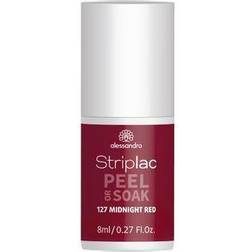 Alessandro, STRIPLAC PEEL OR SOAK MIDNIGHT RED -VEGAN