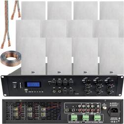 Loops 1650W Bluetooth Sound System & 12x 140W In Wall Zone