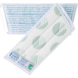 Inventarmoppe, med velcro, blå/hvid, 25