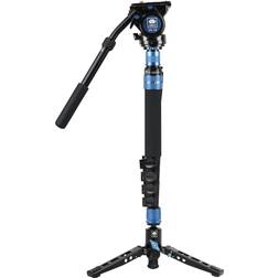 Sirui P-325FS 5-Section CF Monopod w/Feet and VH-10 Video Head, 58.9" Max Height