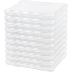 Iris Slim Portable Project Case, Clear, Set of 10