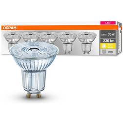 Osram 5 réflecteurs LED GU10 2,6W 2 700K 230lm 36 transparent