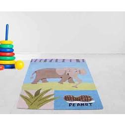 Kids Elephant Wool Rug