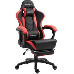 Dowinx Gaming Chair Ergonomic Racing Style Recliner with Massage Lumbar Support, Office Armchair for Computer PU Leather E-Sports Gamer Chairs with