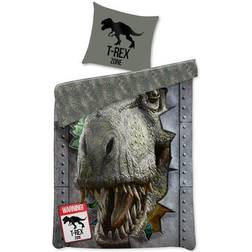 Licens Dinosaur sengetøj T-rex Dynebetræk med 2 1 design 140x200cm