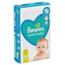 Pampers Active Baby Size 2 pañales desechables 4-8 kg 72 ud