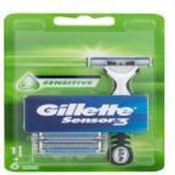 Gillette Sensor3 Sensitive rakhyvel 6 rakblad