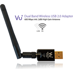 VU+ 600Â Mbps Dual Band Wireless USB 2.0Â Adapter with Antenna