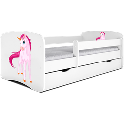 Kocot Kids Babydreams juniorseng enhjørning, sengehest laminat 180x80