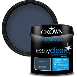 Crown Easyclean Mid Sheen Mouldguard+ Wall Paint Midnight Navy 2.5L
