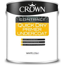 Crown Contract Quick Drying Primer & Undercoat Metal Paint White