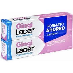 Lacer Gingi Dentifricio Gengive Sensibili 2 x 125 ml 2 Camere Trasparente