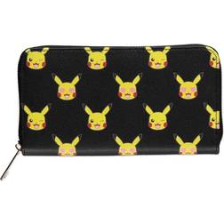 Difuzed Pikachu AOP Zip Around Wallet - Black