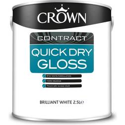 Crown Gloss, 2.5L Contractors Quick Dry White