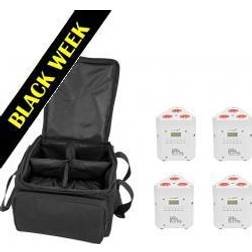 EUROLITE Set 4x AKKU TL-3 TCL white SB-4 Soft-Bag