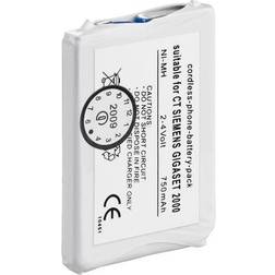 Siemens Siemens (GIGASET 2000C POCKET/2000L/2010 Pocket/2011 POCKET) og Telekom (SINUS CM800)