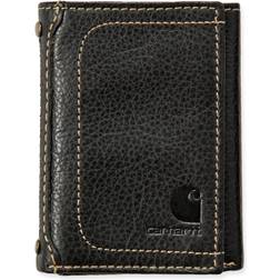 Carhartt Leather Pebble Black Trifold Wallet