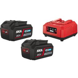 Skil 20V Max 3112 startpakke med 2 x 4,0 Ah batteri og lader