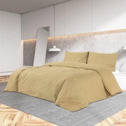 vidaXL Taupe Duvet Cover Beige, Brown, Grey (200x200cm)