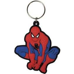 Marvel Porte Cles Spiderman Accroupi Rubber