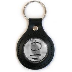 ROCK OFF Pink Floyd Schlüsselring Keychain Icon Band Leather 6 cm - Schwarz