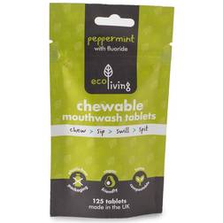 Eco Living Mouthwash Tablets Chewable Fluoride 125