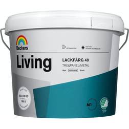 Beckers Lackfärg Halv-B Träfärg Vit