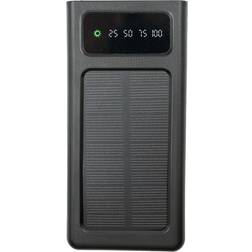 MikaMax Powerbank Universal med Solcelleoplader 10.000 mAh Hvid