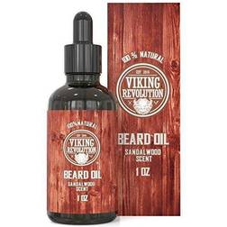 Beard Oil Conditioner All Natural Sandalwood Scent with Organic Argan & Jojoba Oils Softens & Strengthens Beards and Mustaches for Men (Sandalwood