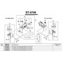 Shimano 105 Skiftegrebsenhed højre ST-5700-L