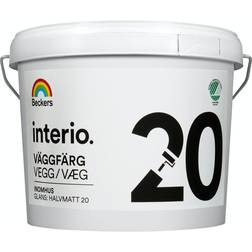 Beckers Väggfärg Interio Halvmatt Väggfärg Vit