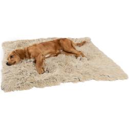 Best Friends by Sheri Calming Shag Dog & Cat Blankets Grey, Beige, Brown