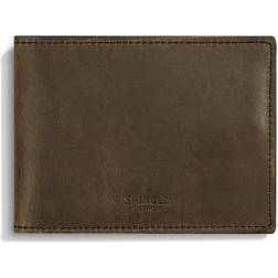 Shinola Slim Navigator Distressed Leather Bi Fold Wallet