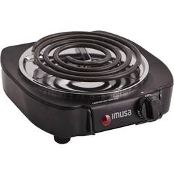 Imusa Electric Single Burner, 1100-Watt, Black