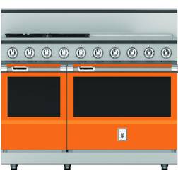 Hestan KRD484GD-NG Free Standing Dual Fuel Range PureVection™ Citra Orange