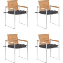 vidaXL 3078580 4-pack Garden Dining Chair