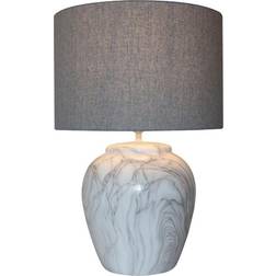Dkd Home Decor Canvas Ceramic Bordslampa 58cm