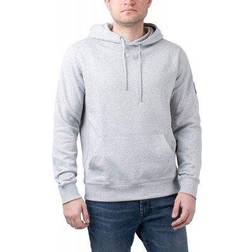 Calvin Klein Monogram Sleeve Badge Hoodie - Grey