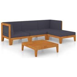 vidaXL 3058108 Loungeset, 1 Bord inkl. 3 Soffor