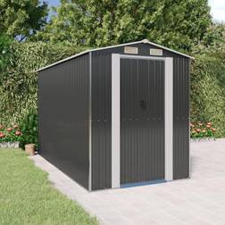 vidaXL Garden Shed Galvanised Steel