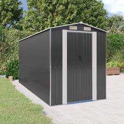 vidaXL Garden Shed Galvanised Steel