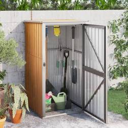 vidaXL Garden Tool Shed Brown