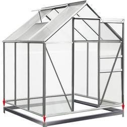 Base Greenhouse Garden Shed 190x190cm 6x6ft