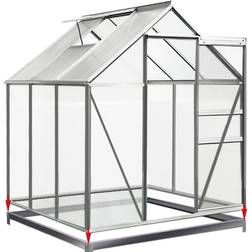 Deuba Base Greenhouse Garden Shed 190x190cm 6x6ft