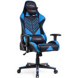 GTForce Gtforce Pro St Leather Racing Sports Office Chair In Black And Grey