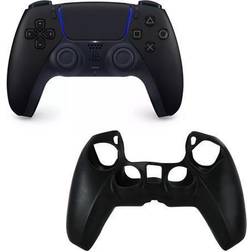 Sony DualSense Controller in Black with Silicone Sleeve
