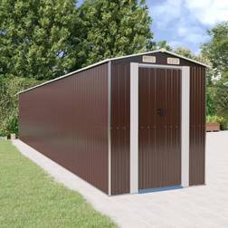 vidaXL Garden Shed Dark Brown