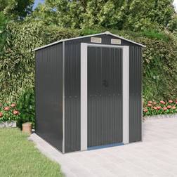 vidaXL Capanno da Giardino Antracite 192x191x223 cm in Acciaio Zincato (Superficie edificio )