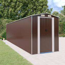 vidaXL Garden Shed Dark Brown 192x772x223